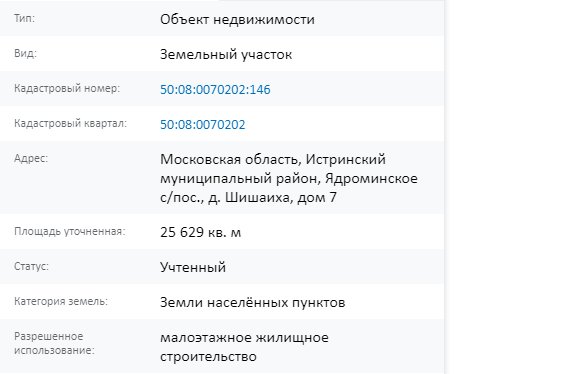 Скрин ЕГРН Онлайн