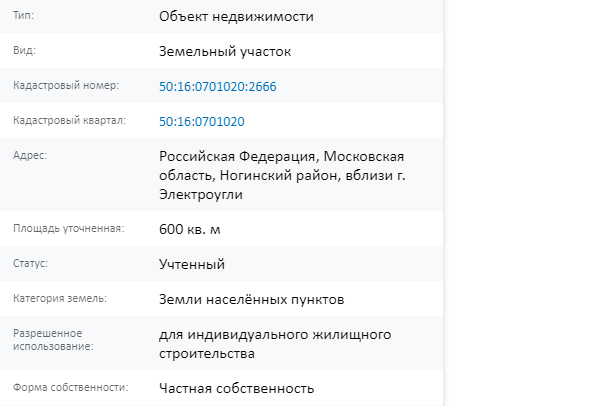 Скрин ЕГРН Онлайн