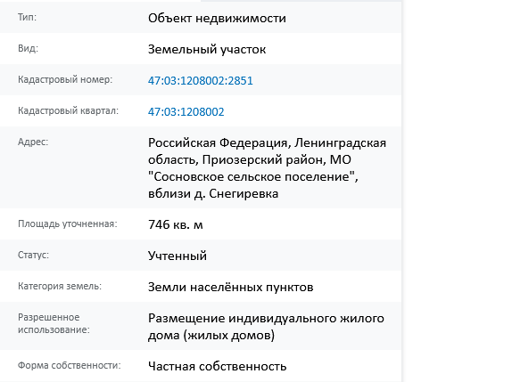 Скрин ЕГРН Онлайн