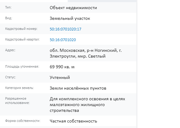 Скрин ЕГРН Онлайн