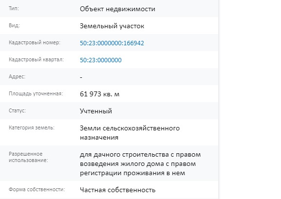 Скрин ЕГРН Онлайн