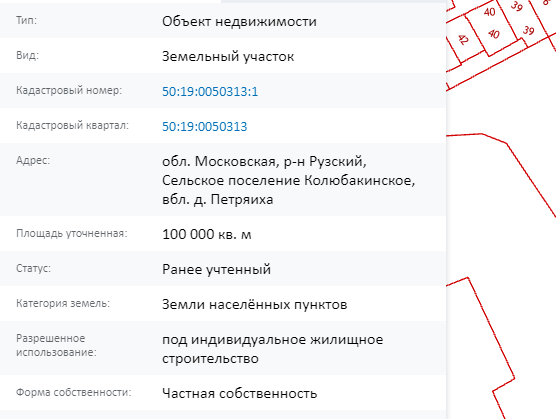 Скрин ЕГРН Онлайн
