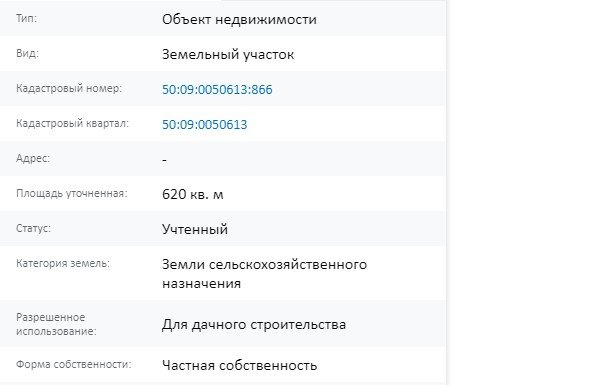 Скрин ЕГРН Онлайн