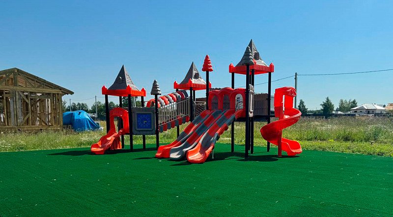 Новости о посёлке В поселке появилась детская площадка