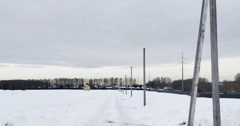 Новости о посёлке В Лапино устанавливаются опоры ЛЭП