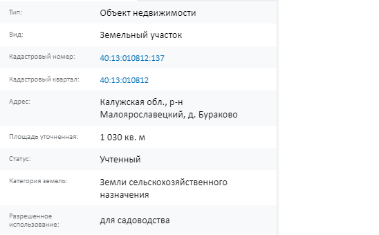 Скрин ЕГРН Онлайн