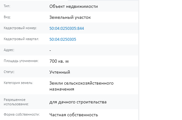 Скрин ЕГРН Онлайн