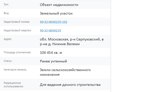 Скрин ЕГРН Онлайн