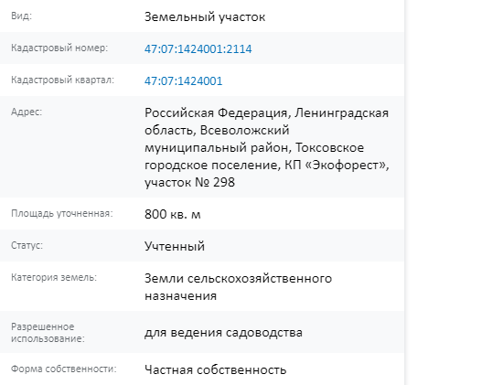 Скрин ЕГРН Онлайн