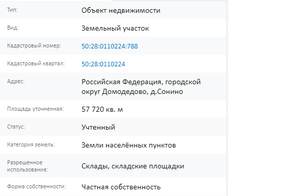 Скрин ЕГРН Онлайн