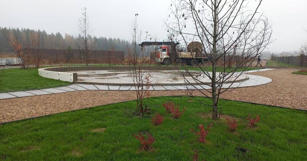 Новости о посёлке В поселке строится сквер
