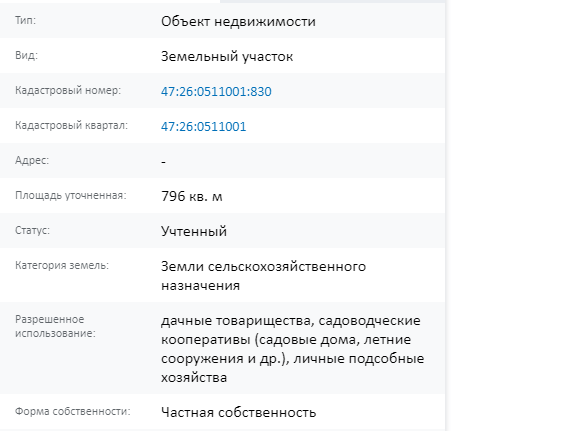 Скрин ЕГРН Онлайн