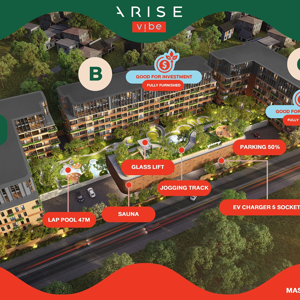 План ЖК ЖК Arise Vibe Condo на Тхаланг Пхукет