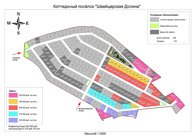 План и цены КП Швейцарская долина