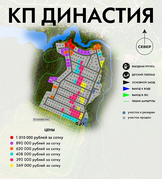 План и цены КП Династия