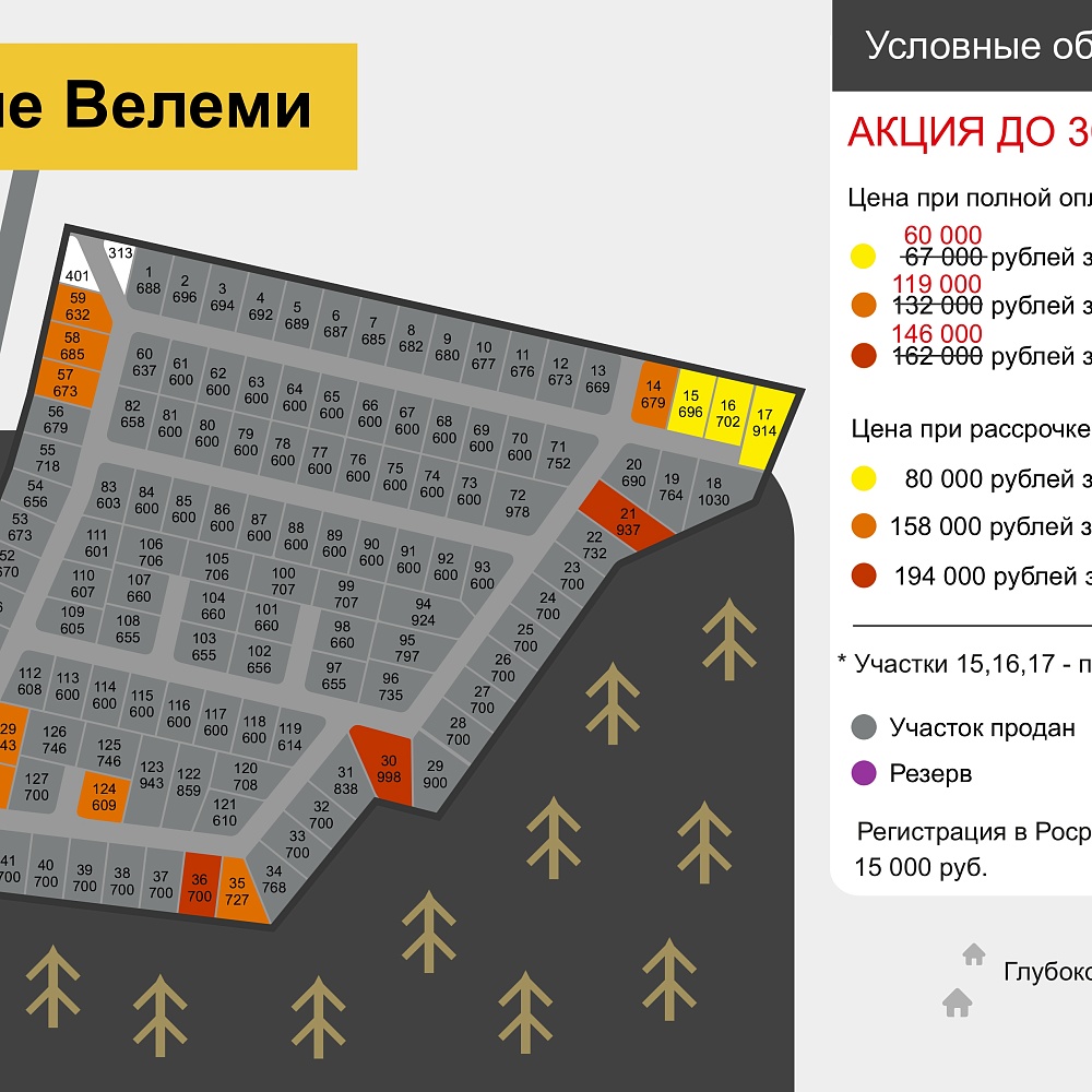 План поселка Новые Велеми